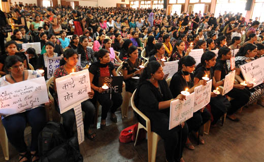 Agnes students protest